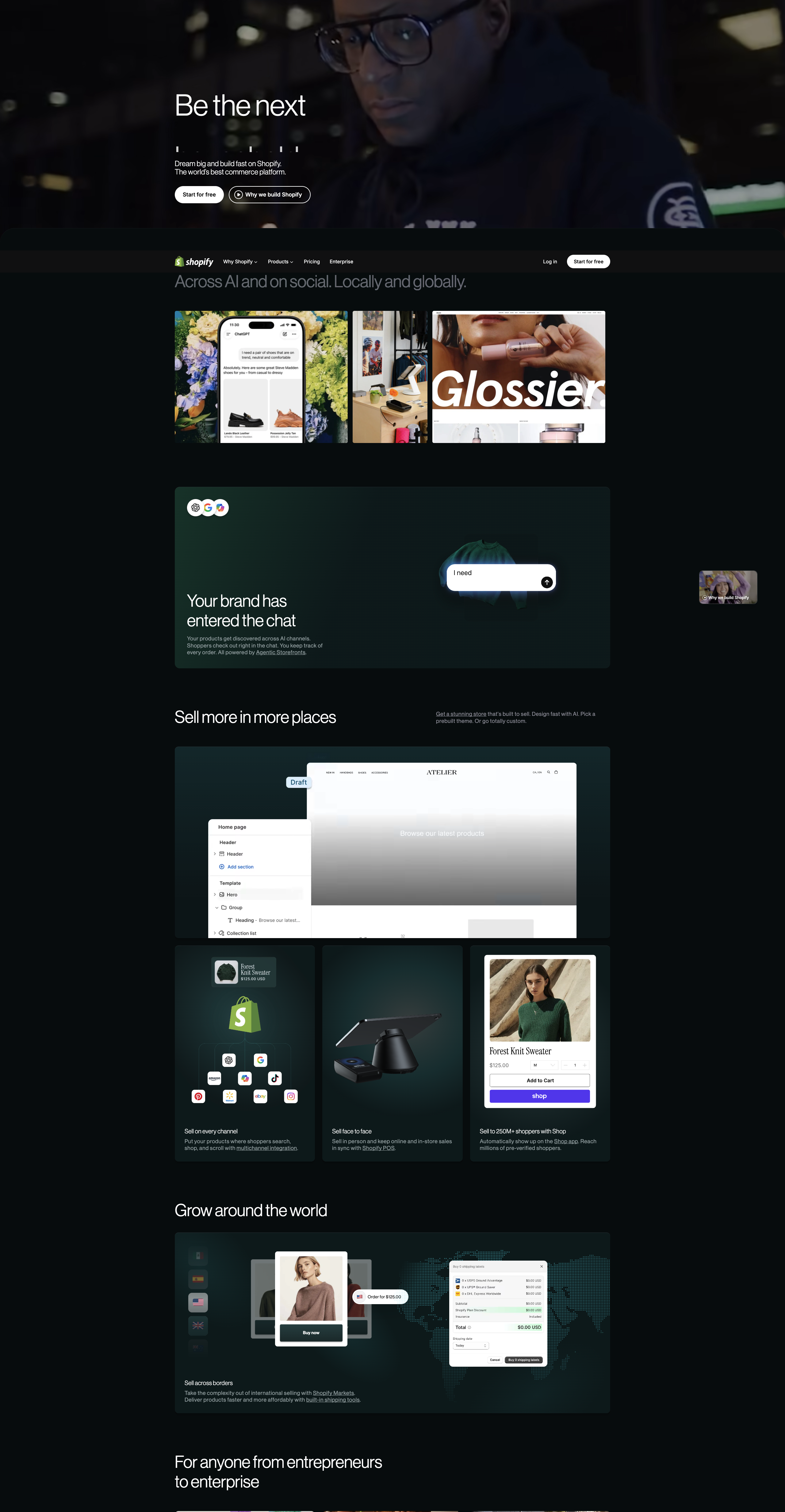 Screenshot thumbnail for Shopify: The All-in-One Commerce Platform for Businesses - Shopify