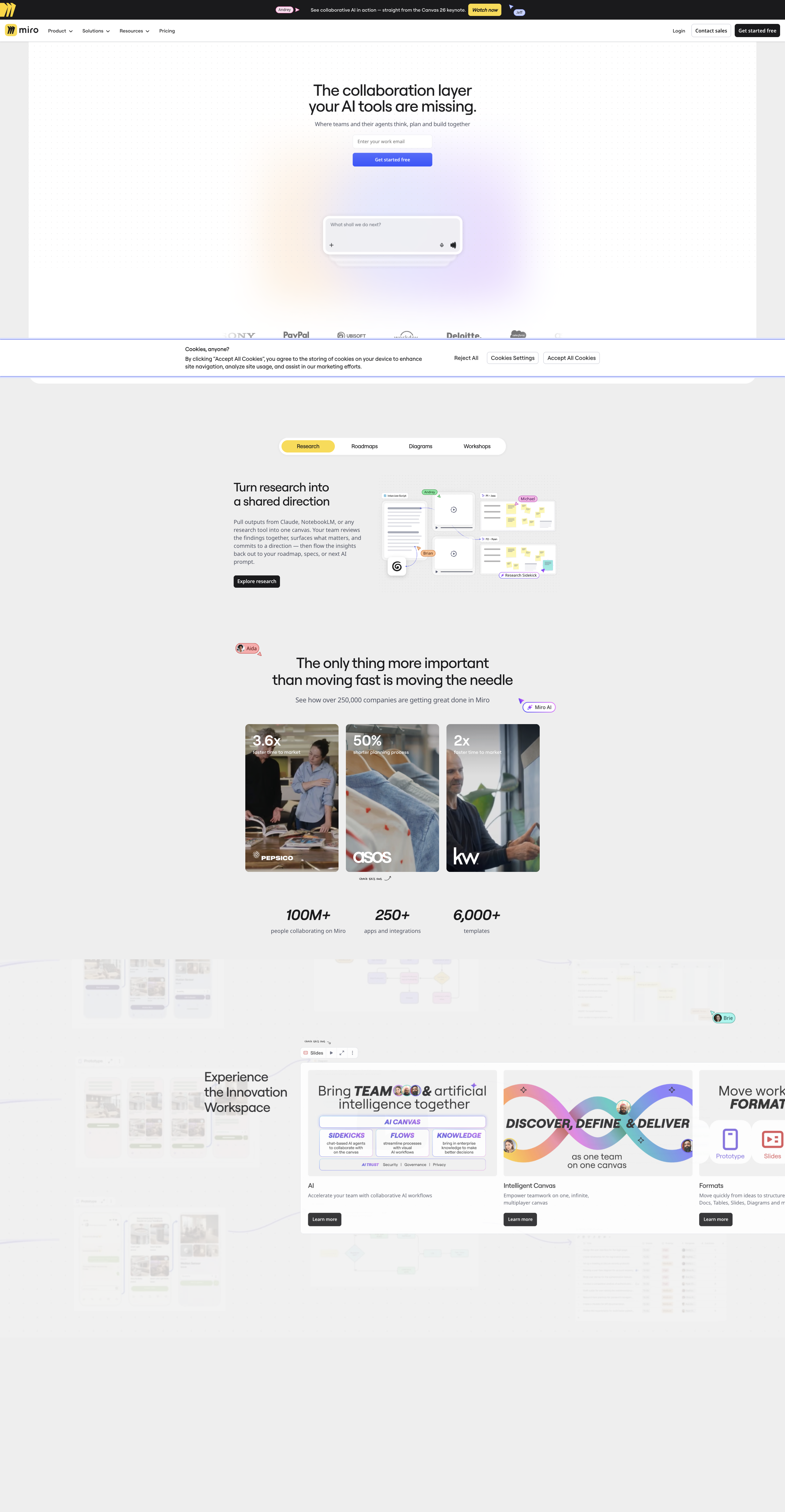 Screenshot thumbnail for AI Innovation Workspace | Miro